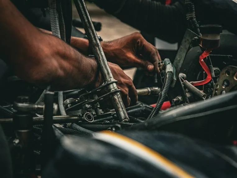 a finished job, close — brakes, tyres or engine